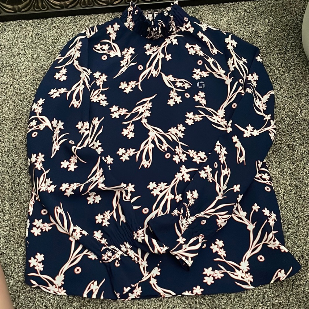 Land’ end chase bank blouse